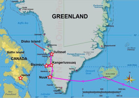 Travels within Greenland