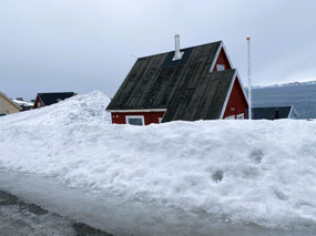 House Engulfed in Snow