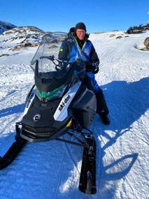 David Does Some Snowmobiling