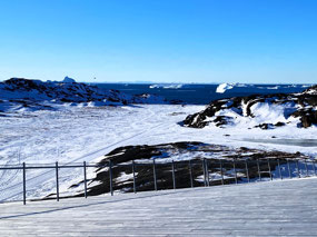 Not an Easy Walk on the Icy Sloping Roof!