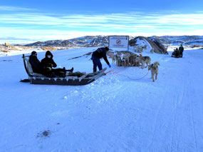 Meeting with our Dog Sled Team