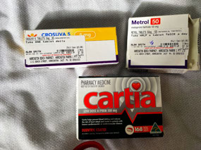 Photographing Alan's Medications