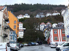 Steep Backdrop of Bergen