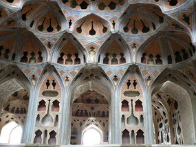 Intricate Carved Plaster Ceiling of the Music Room