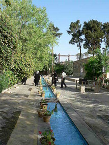 Tranquil Gardens of the Moshirolmamalek Hotel