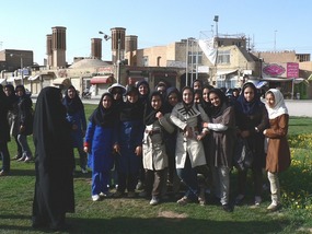 Swamped by School Girls - I Lose my Headscarf