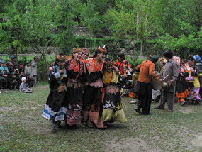 Kalasha Women Enjoying the Dancing Festival
