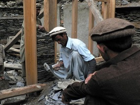 Building Houses with Slate Walls in Rumbur