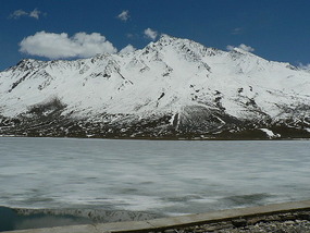 Shandur Lake and Surrounding Mountains