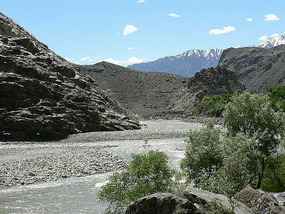 Gushing Rapids of the Gilgit River