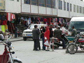 Vibrant Street Scene, Tashkorgan