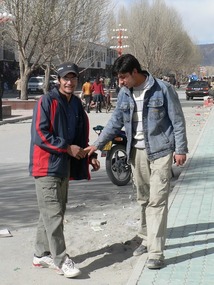 Young Men Greeting Eachother, Tashkorgan
