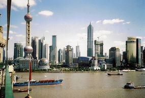 Huangpu River from the Old Peace Hotel