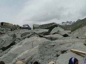 The Amazing Climb (Slide) Down to the Lake