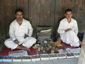 Selling Herbal Medicines, Chitral Town