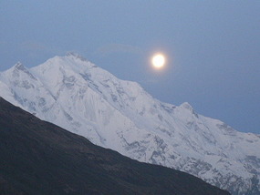 From Eagle's Nest - Moonlight on Rakaposhi