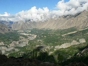 Hunza and Nagar Valleys From Duikar