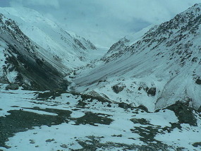 Icy Scenery Toward the China Border