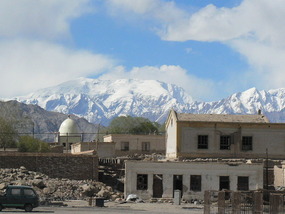 Morning Light on Mountains Around Tashkorgan