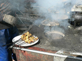 Delicious Smelling Kebabs, Old Kashgar