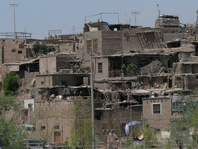 Old City from the Highway Out of Kashgar