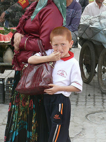 Red Headed Uighur Boy, Old Kashgar