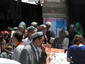 Street Scene Outside the Sunday Markets
