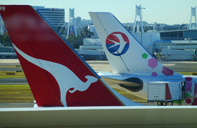 Qantas and China Eastern Airlines, Sydney Airport