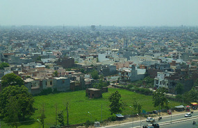Looking Out Over Amritsar City from Our Hotel 