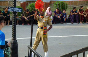 Soldier Marching at the Closing Ceremony