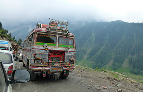 Decorated Pilgrim Bus