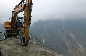 Precarious Place for an Earthmover