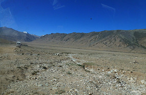 High Desert Basin Where We Had a Flat Tyre