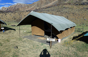 Our  "Luxury Tent" at Sarchu
