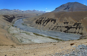 We Follow a Tributary of the Indus River