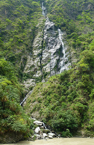 Cascade Into the Beas River