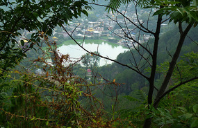 Looking Down on Lake Rewalsar