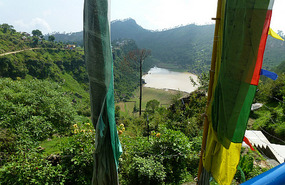 View from the Padmasambhava Temple and Cave