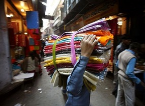 Sari Seller, Delhi Markets*