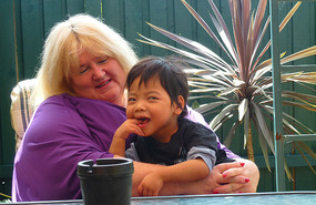 Karen with Jake