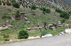 Houses Camouflage into Hills Toward Chilas