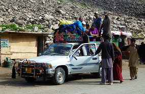 How Many More Can You Fit? A Laden Car Near Naran