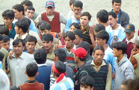 Crowd Not Happy with Soccer Result