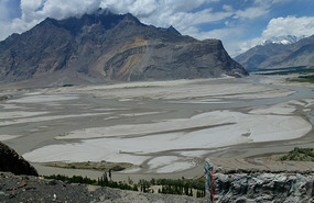 Unusual Rock Formations Beside the Shigar River