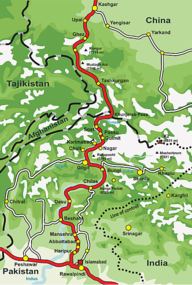 The Karakoram Highway Through Northern Pakistan