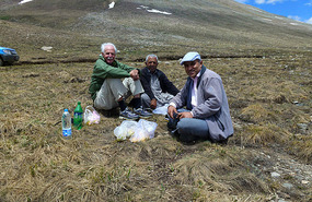 Alan, Sadruddin and Khaja at our Picnic Lunch