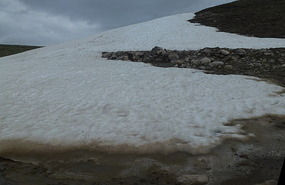 Glacier Just out of the Deosai Plains