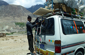 A Frequent Passenger Scene in Pakistan