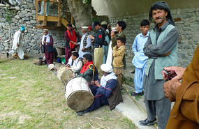 Curious Bystanders at the Khaplu Performance