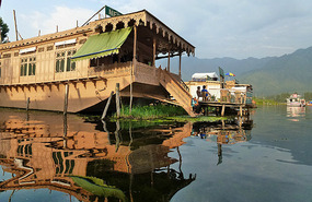 Houseboats on Dal Lake